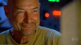 Locke at computer